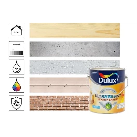 DULUX ULTRA RESIST КУХНЯ И ВАННАЯ
