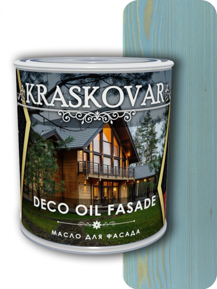 Масло для фасада Kraskovar Deco Oll Fasade Волна 0,75л