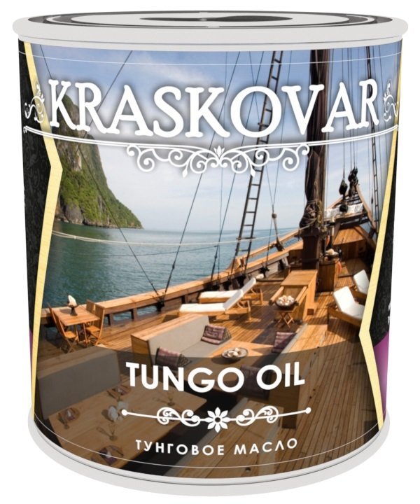 Масло Тунговое для древесины Kraskovar Tungo Oil 0,75л