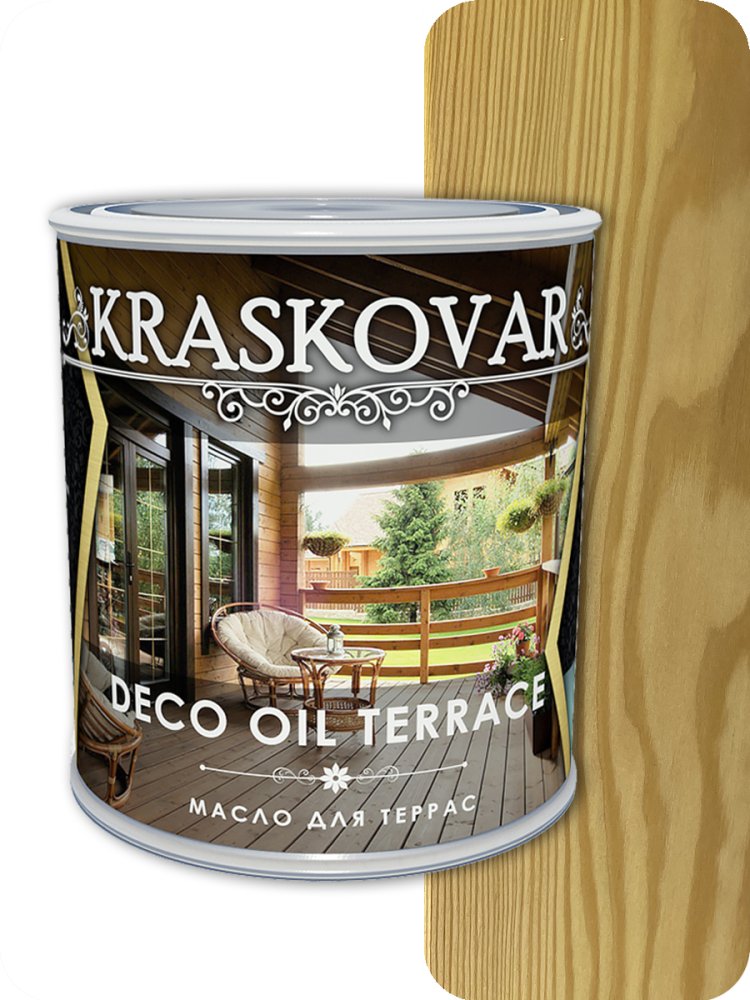 Масло для террас  Kraskovar Deco Oll Terrace Бесцветный 2,2л