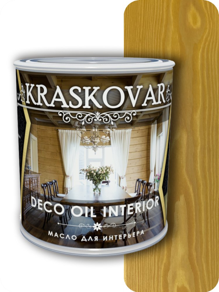 Масло для интерьера Kraskovar Deco Interior Ель 0,75л