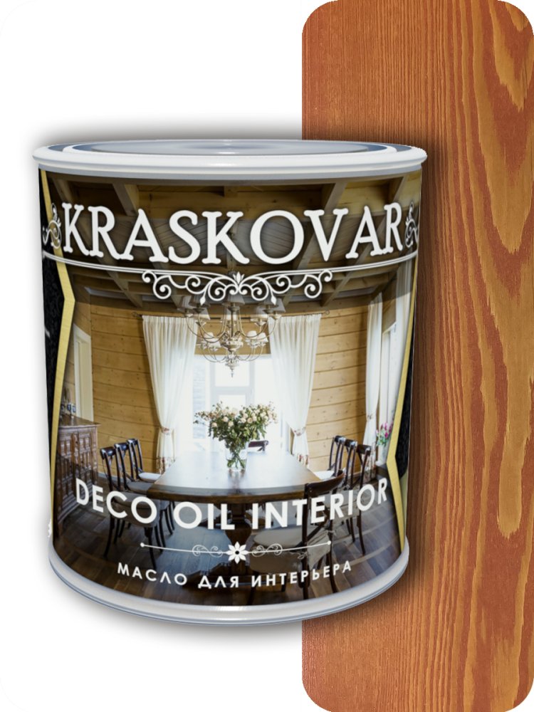 Масло для интерьера Kraskovar Deco Interior Махагон 0,04 л