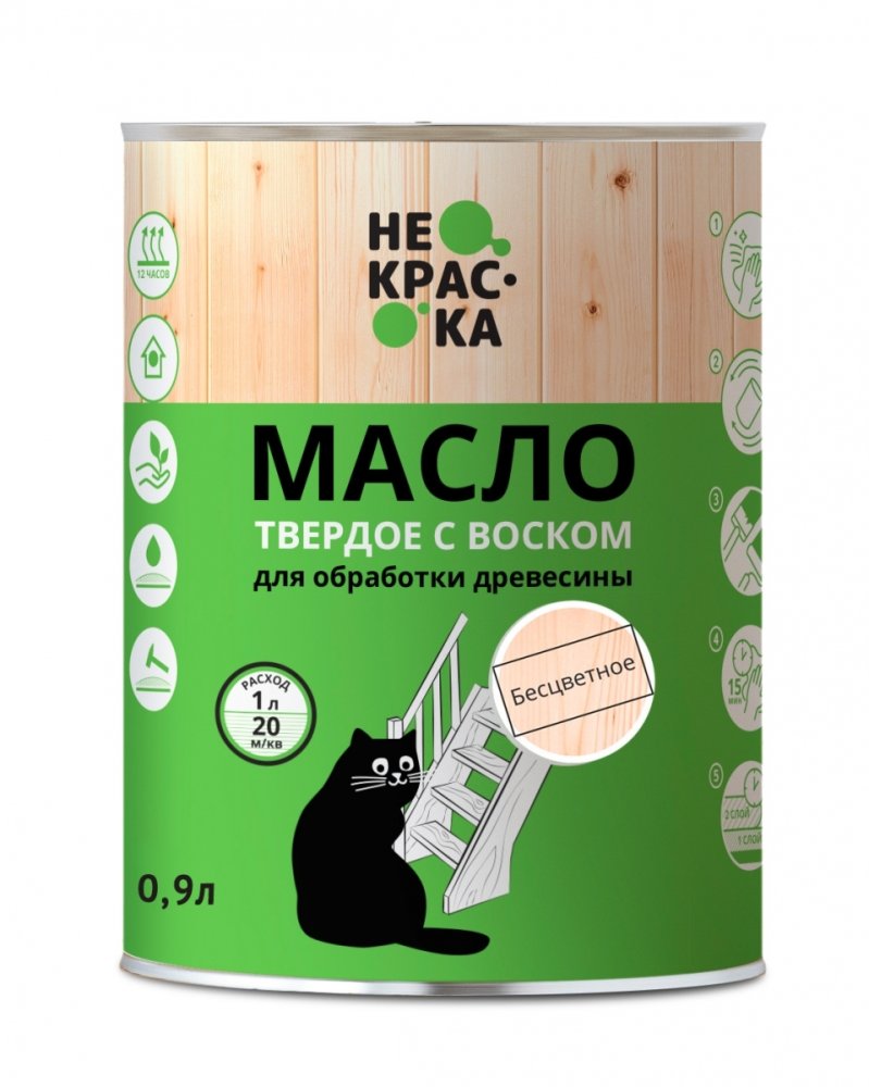 Масло твердое с воском КРАСНОЕ ДЕРЕВО  НК56 "Не краска"   0,9л