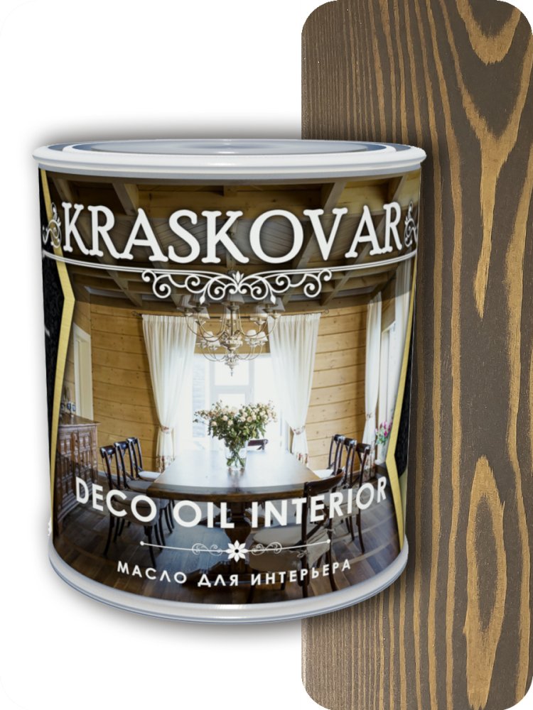 Масло для интерьера Kraskovar Deco Interior Палисандр 0,75л