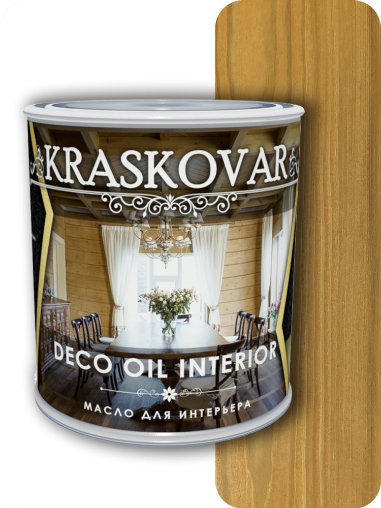 Масло для интерьера Kraskovar Deco Interior Бук 0,75л