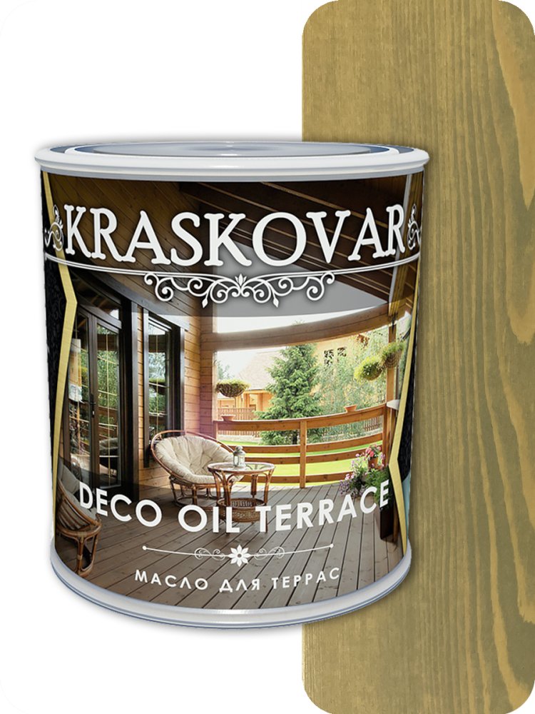 Масло для террас  Kraskovar Deco Oll Terrace Бамбук 0,75л