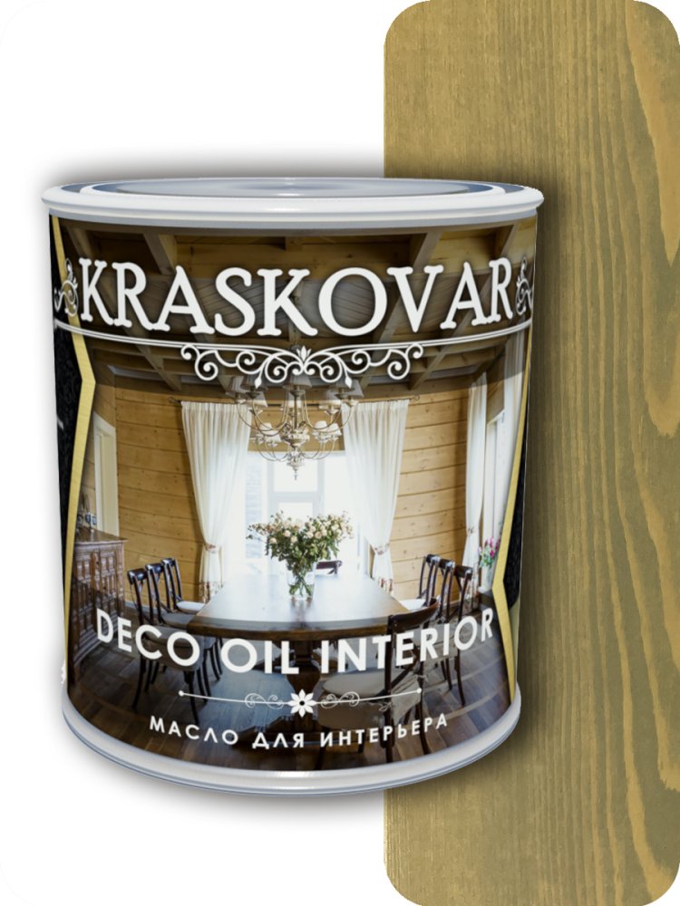 Масло для интерьера Kraskovar Deco Interior Бамбук 0,75л