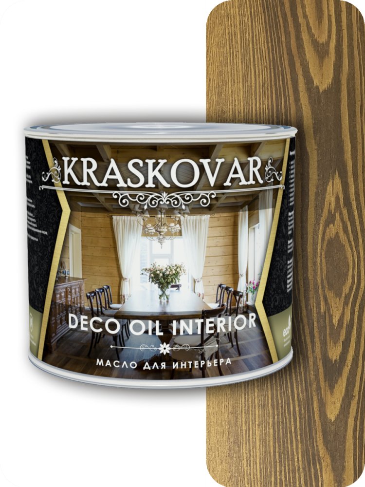 Масло для интерьера Kraskovar Deco Interior Орех 2,2л