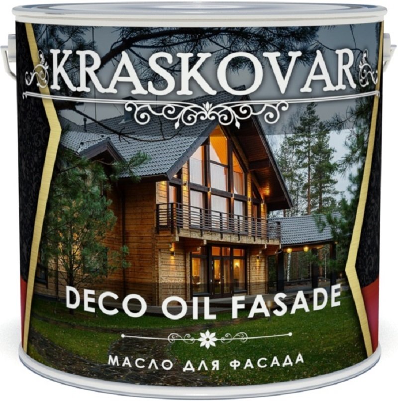 Масло для фасада Kraskovar Deco Oll Fasade Ваниль 2,2л