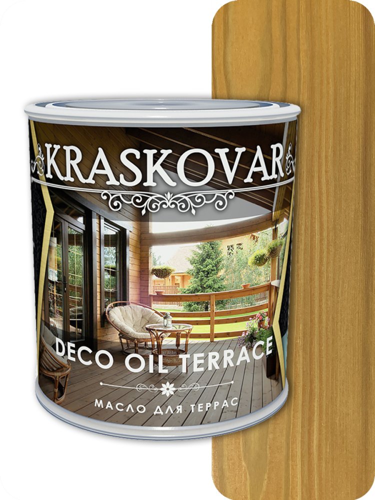 Масло для террас  Kraskovar Deco Oll Terrace Бук 0,75л