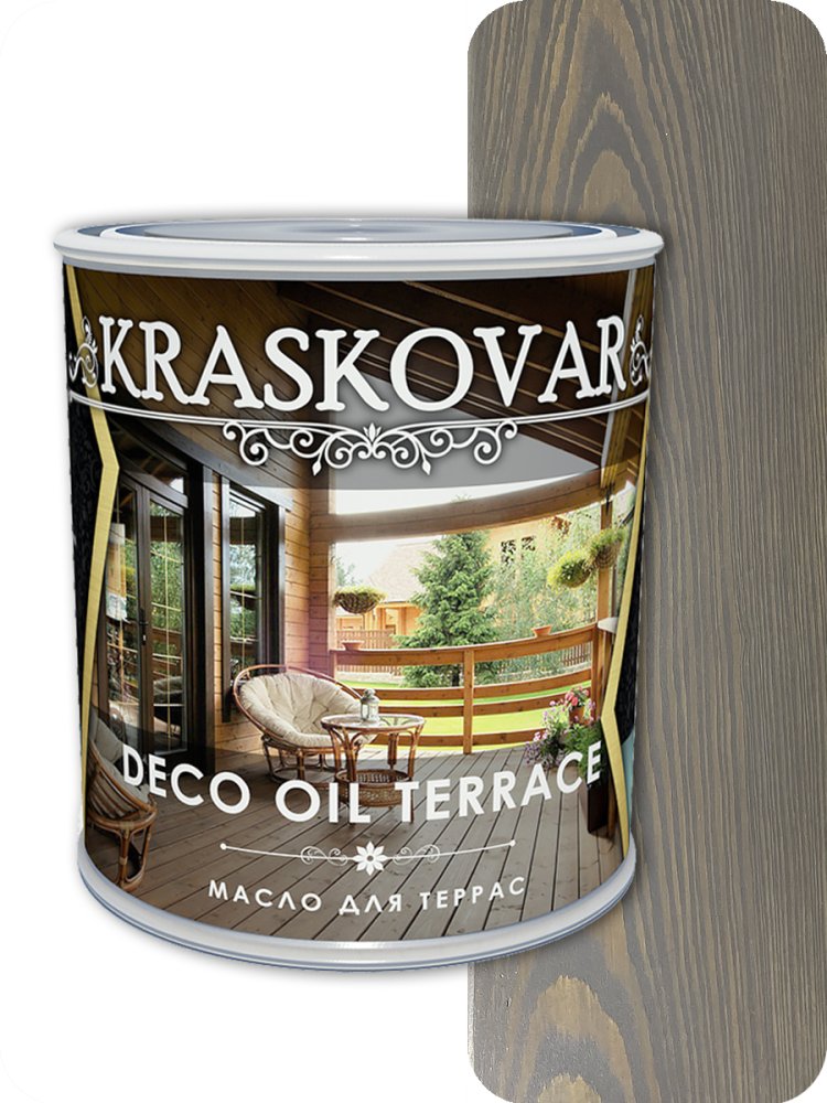 Масло для террас  Kraskovar Deco Oll Terrace Графит 0,75л