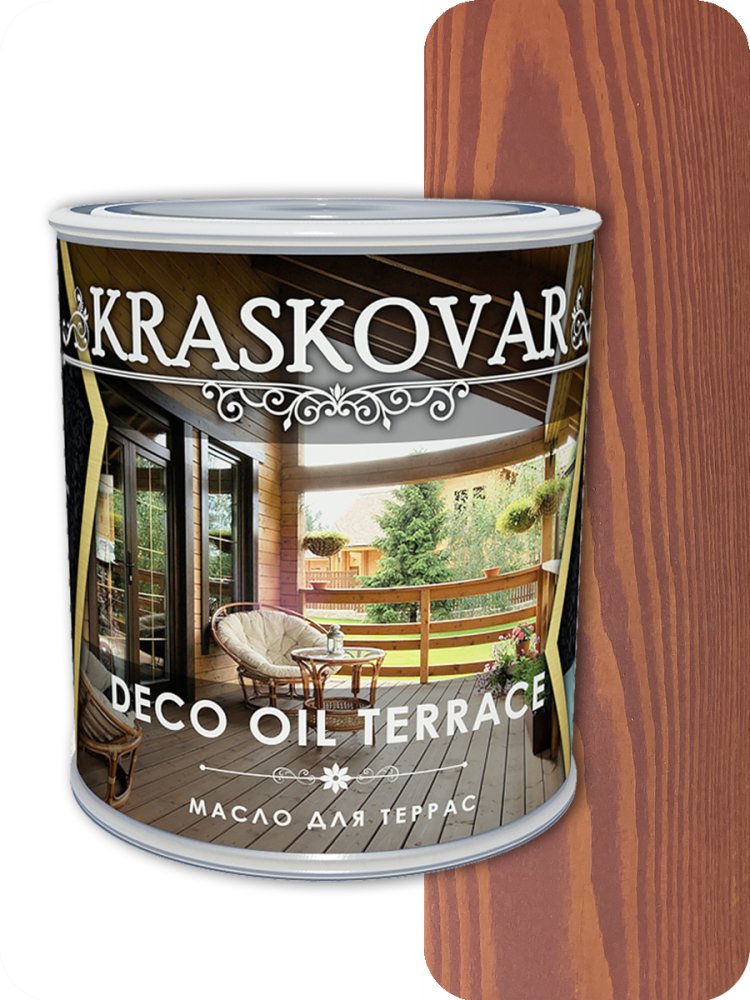 Масло для террас  Kraskovar Deco Oll Terrace Вишня 0,75л