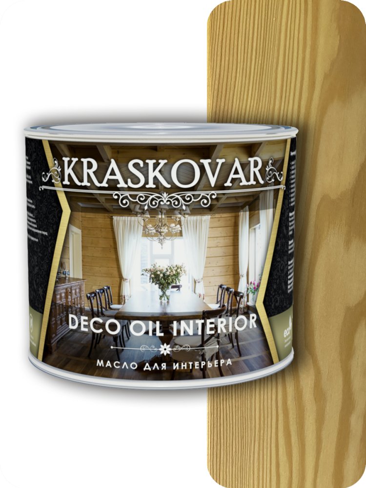 Масло для интерьера Kraskovar Deco Interior Бесцветное 2,2л