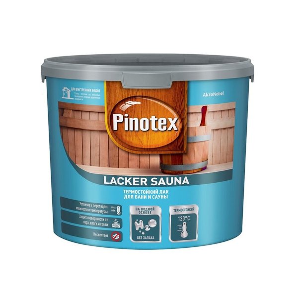 Лак для бань и саун Pinotex Lacker Sauna 20 п/мат 2.7л