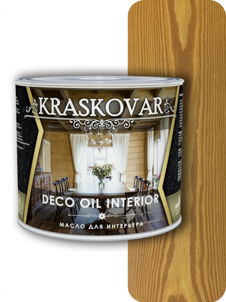 Масло для интерьера Kraskovar Deco Interior Тик 2,2л