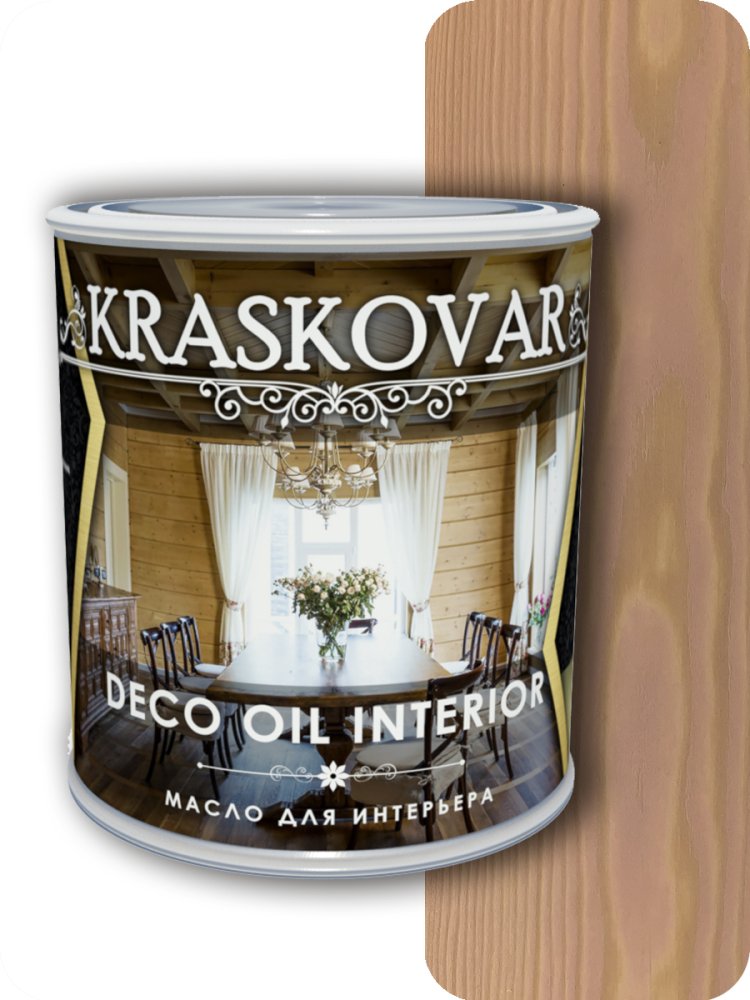 Масло для интерьера Kraskovar Deco Interior Имбирь 0,75л