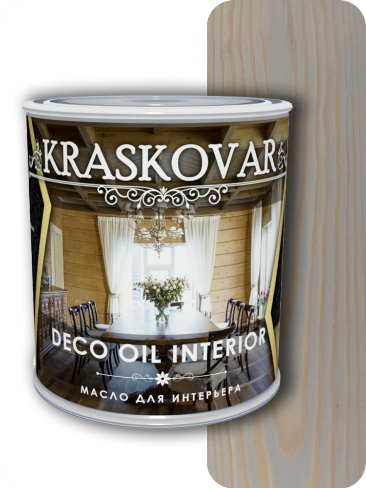 Масло для интерьера Kraskovar Deco Interior Айсберг 0,75л