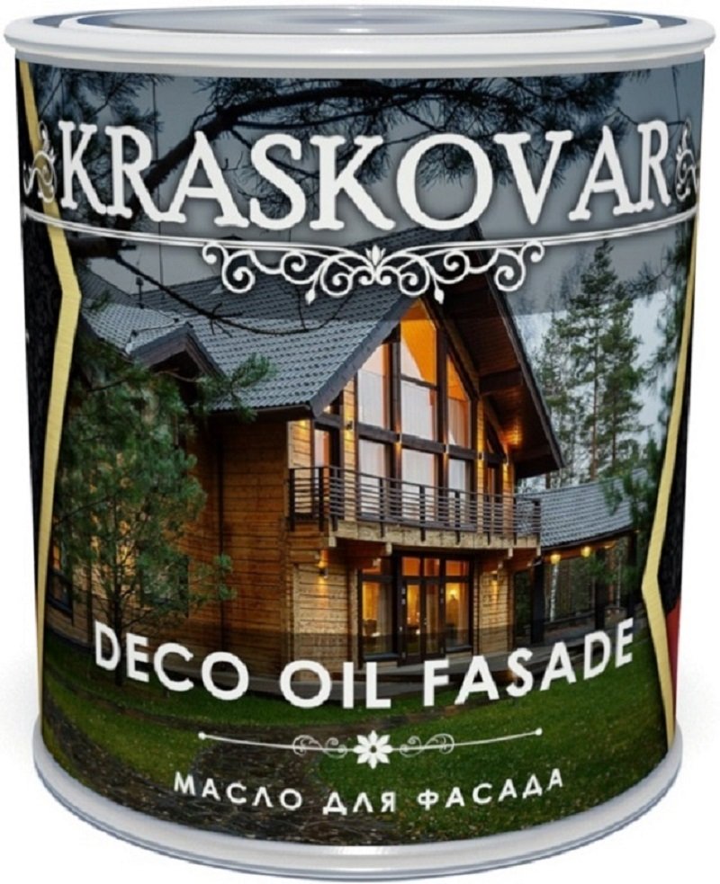 Масло для фасада Kraskovar Deco Oll Fasade Изумруд 0,75л