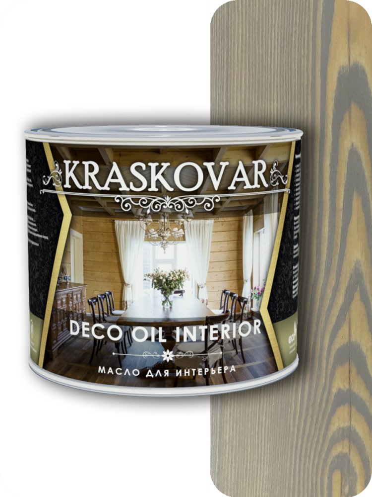 Масло для интерьера Kraskovar Deco Interior Туманный лес 2,2л