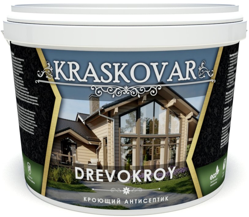 Антисептик кроющий Красковар Drevokroy 7040 Серое небо 2л