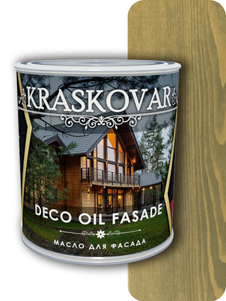 Масло для фасада Kraskovar Deco Oll Fasade Бамбук 0,75л